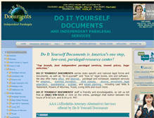 Tablet Screenshot of doityourselfdocuments.com